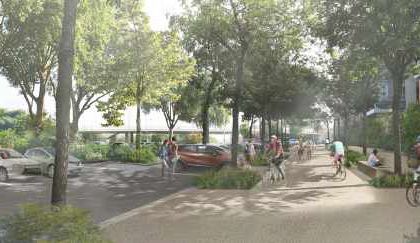 Image de l'opération Aménagement des espaces publics aux abords du carrefour Confluences
