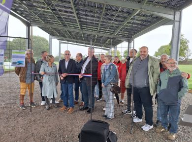 Image de l'actualité Inauguration de nouvelles ombrières photovoltaïques à Longuenée-en-Anjou