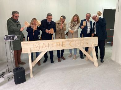 Image de l'actualité Pose de première poutre pour projet MELDOMYS à Avrillé