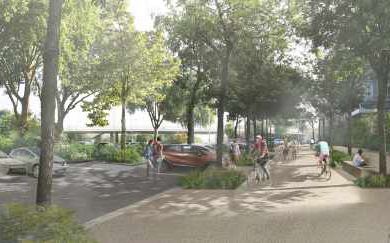 Image de l'opération Aménagement des espaces publics aux abords du carrefour Confluences
