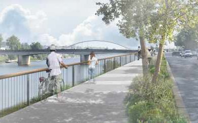 Image de l'opération Continuité piétonne et cyclable quai Gambetta